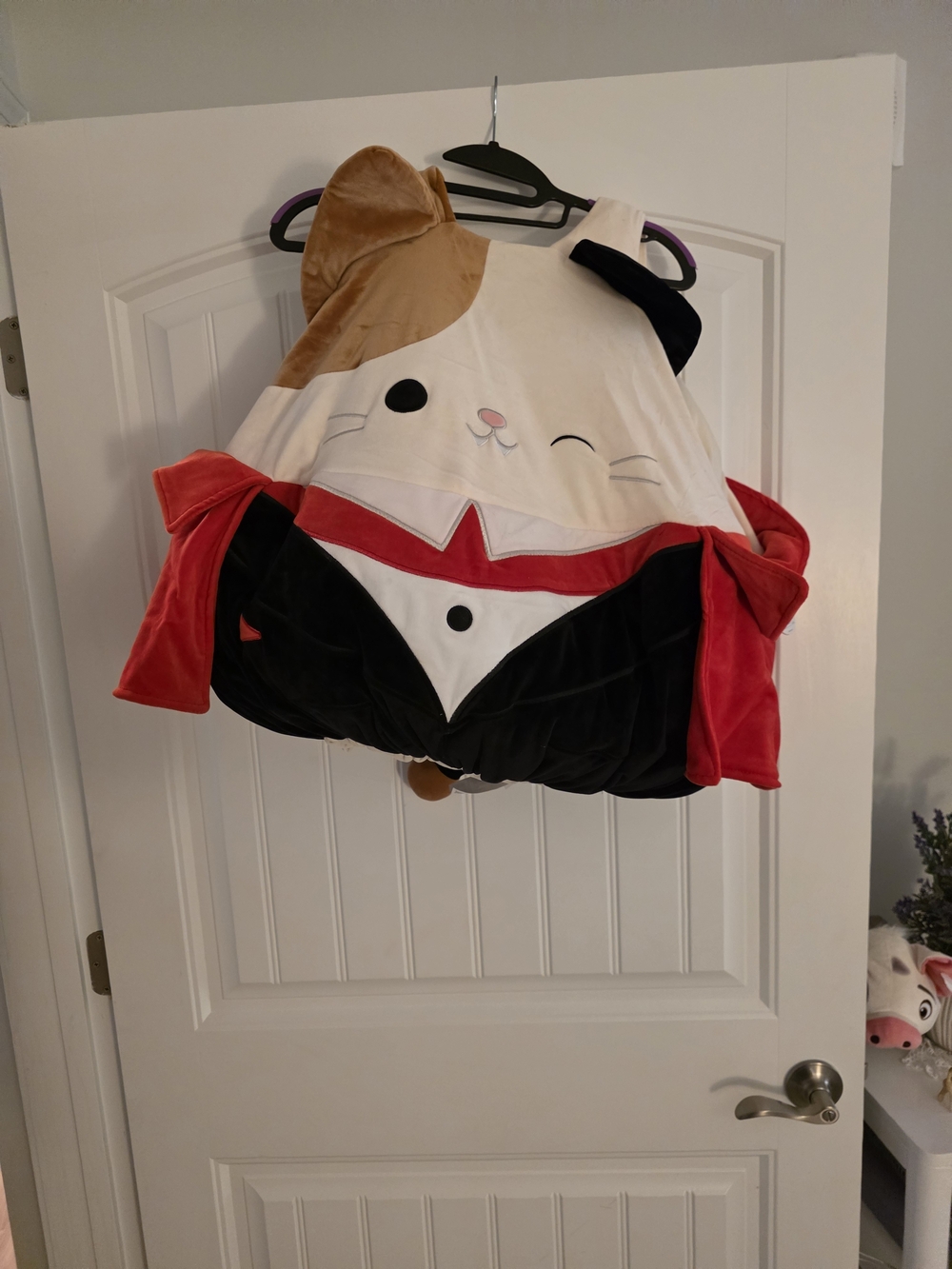 Squishmallows Cat Tuxedo Costume - Cream, Black & Red